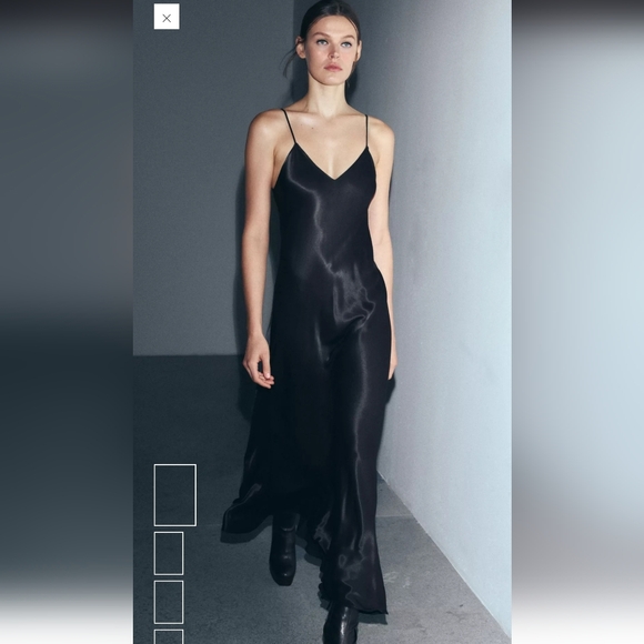 Zara Dresses & Skirts - Zara Elegant Black Maxi Dress